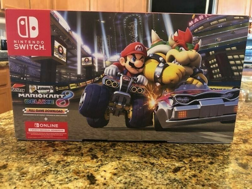 Imagen 1 de 2 de New 2020 Nintendo Switch Mario Kart 8 Deluxe + 1 More Game