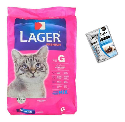 Ración Lager Premium Gato 10 Kilos+ Salsa +envio