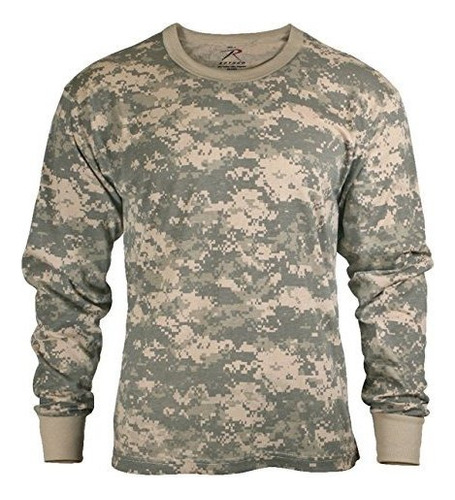 Rothco - Camiseta De Camuflaje De Manga Larg