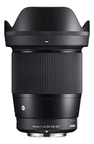 Lente Sigma 16mm F/1.4 Dc Dn Contemporânea Para Sony E-mount