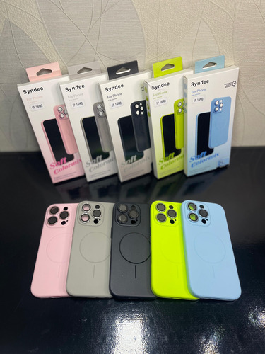 Colores Varios Tpu Con Tecnologia Magsafe, Incluye Mica 9d Verde Lima Ip16 Pro