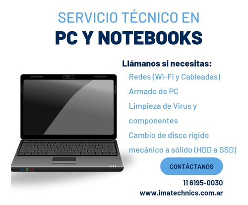 Servicio Tecnico Reparacion Pc Notebook A Domicilio Capital