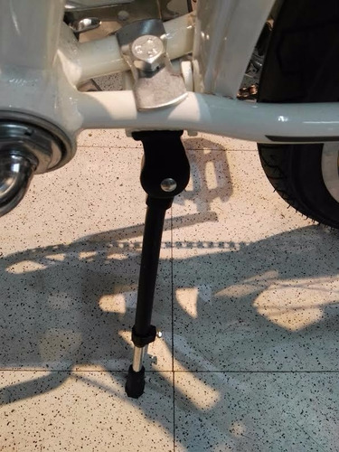 Imagen 5 de 5 de Patita / Pie Apoyo P/ Bicicleta Bajo Caja Aluminio Reg