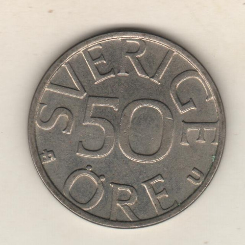 Suecia Moneda De 50 Ore Año 1984 Km 855 - Xf