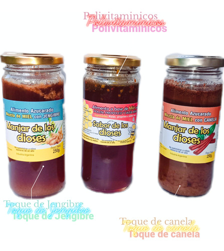 Miel De Abeja Pak: Con Jengibre, Canela Y Polivitaminico