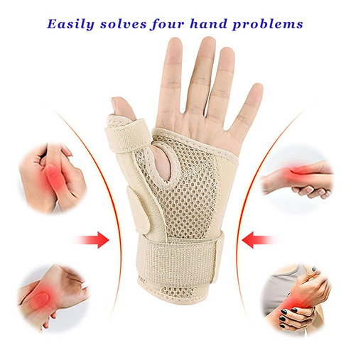 Férula Para Pulgar Con Muñequera Ajustable Para Ambas Manos