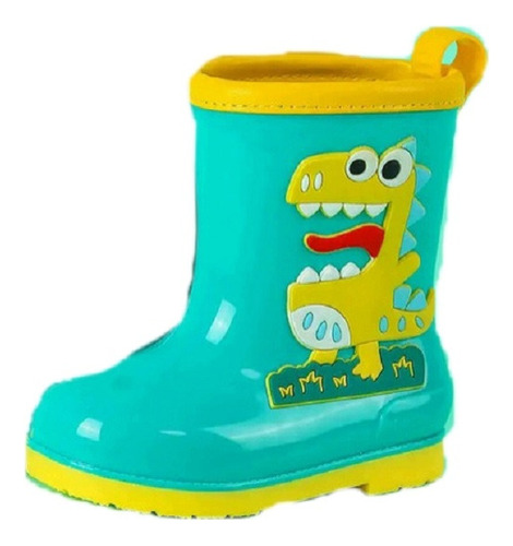 Bota De Agua Infantil Niños Color Verde Claro