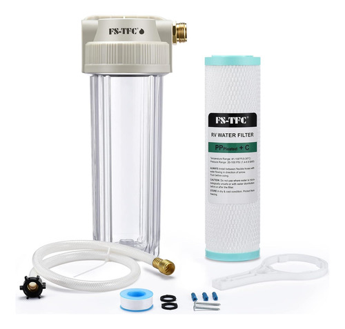 Protector De Sistema De Filtro De Agua Rv Que Reduce Ma...