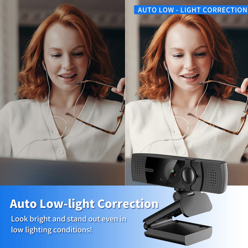 Cámara Web 1080p Usb Marca Y Modelo No Especificados Negro