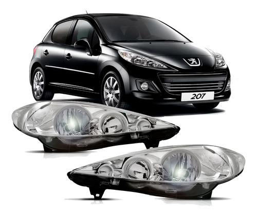 Farol Direito Peugeot 207 2007 08 09 10 11 12 13 14 2015 Tyc