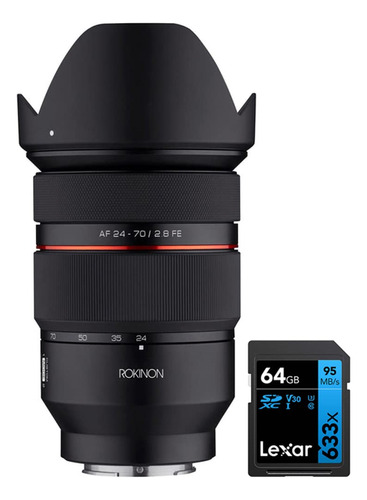 Rokinon Lente Af In Para Marco Completo Sony E-mount Bundle