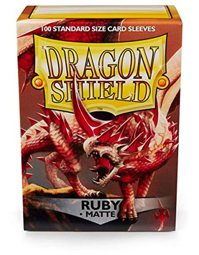 Mangas De Hojalata Arcana: Dragon Shield Matte Ruby (100)