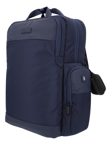 Mochila Ejecutiva Escolar Portalaptop Vanguard Vibe Color Azul Diseño De La Tela Lisa