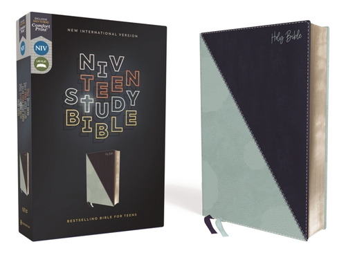 Libro Niv, Teen Study Bible, Leathersoft, Teal, Comfort P...