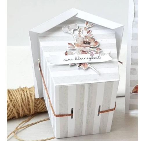Suaje Cajita Casa Mesa Dulces Troquel Cortar Papel Scrapbook