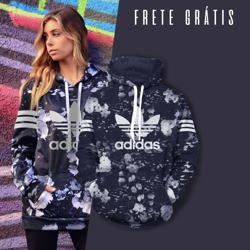 moletom adidas floral masculino