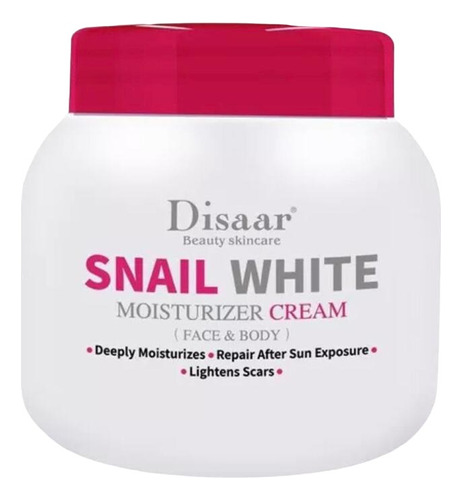Crema Hidratante Face & Body Disaar Snail White 