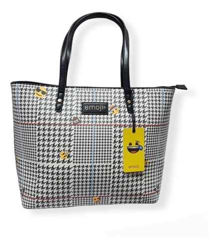 Bolso Tote Bag Para Dama Emoji Elegante Gorétt Porta Laptop