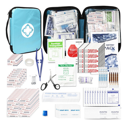 300 Piece Travel First Aid Kit De Emergencia Inicio Hf7kd