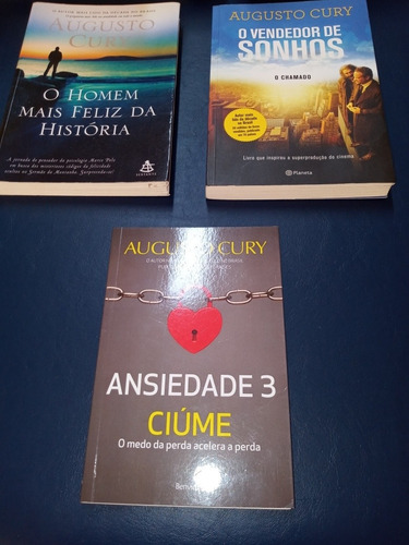 Combo Com 3 Livros Do Augusto Cury (Usado)