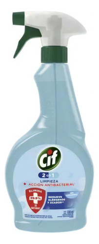 Limpiador Cif 2 en 1 Acción Antibacterial con gatillo 500ml