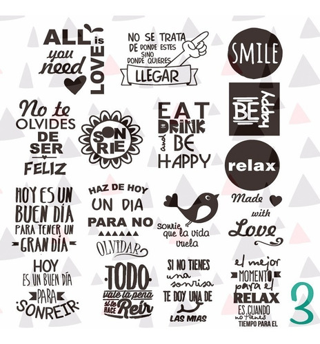 Vinilo Para Frascos Vasos Stickers Frases Personalizadas