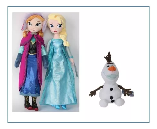 Bonecas Anna e Elsa de Frozen + Brinde Olaf – Lojativa