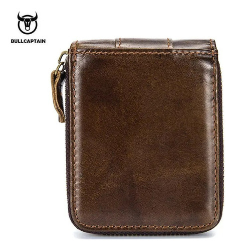 Bullcaptain Cartera Piel Genuina Billetera Qb-025-cf