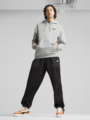 Buzo Puma Downtown Graphic Sportstyle Hombre Moda Gris