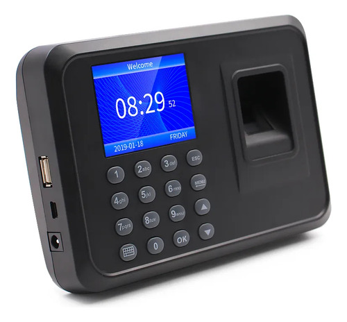 Lector De Huellas Digitales Biométrico Digital Huellas Dactilares 2.3 Pulgadas Gamer24hs Control Personal Ingreso Fichar Registro Empleados Carga Descarga Datos Usb 100 Registros
