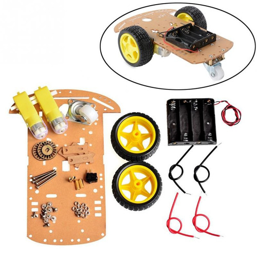 Kit Chassi 2wd Carro Robô