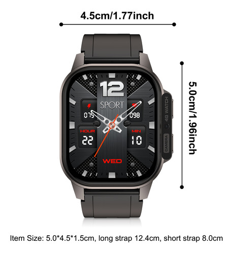 Reloj Dm62 4g, Correa Deportiva, Wifi, Gps, Reloj Bt, Compatible Con Sim