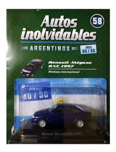 Autos Inolvidables Años 80/90 N° 58 Renault Megane Rxe 199