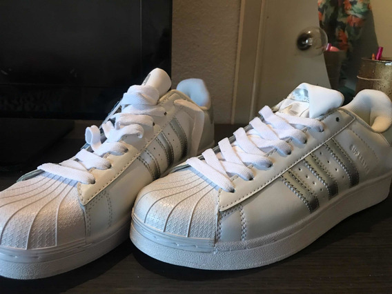 adidas superstar blancas y plateadas adidas superstar blancas y plateadas