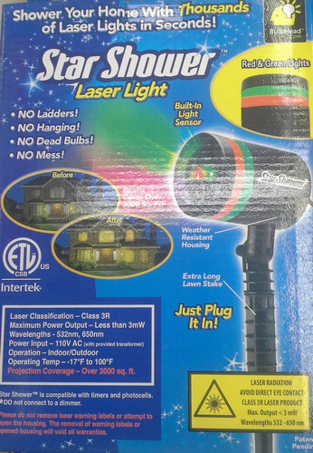 Laser Alumbra Frente De Tu Casa O Jardin Con Efectos !!!