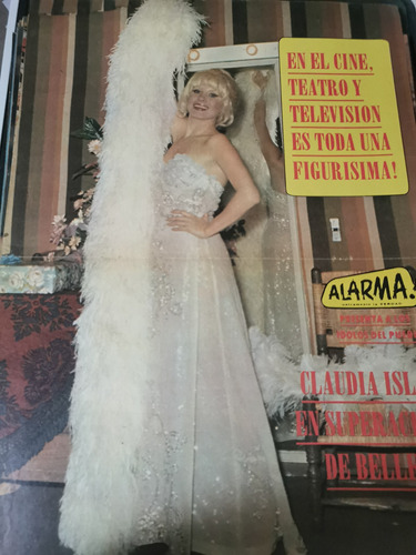 Póster Claudia Islas Revista Alarma Años 80