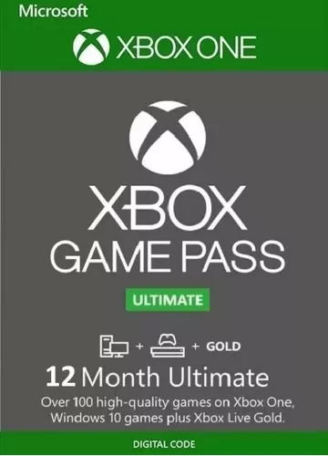 Xbox Game Pass Ultimate 12 Meses Código De 25 Digitos - Escorrega