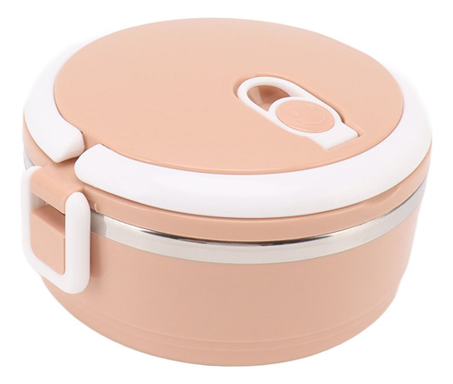 Isolamento De Recipiente De Almoço Rosa, Aço Inoxidável, Sil