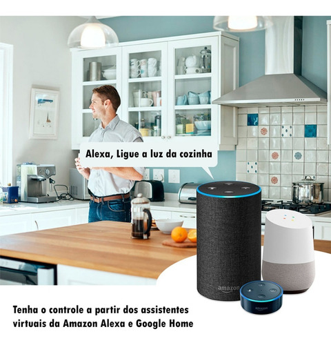 Interruptor Com Tomada Inteligente Wifi Novadigital 1 Botão