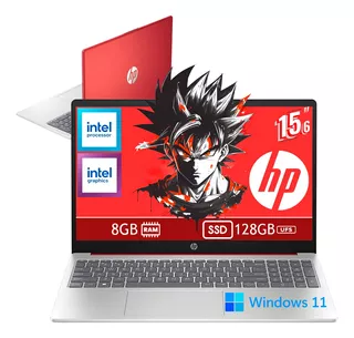 Laptop Hp 15.6 Intel N200 2023 128gb W11 8gb Ram 4 Nucleos