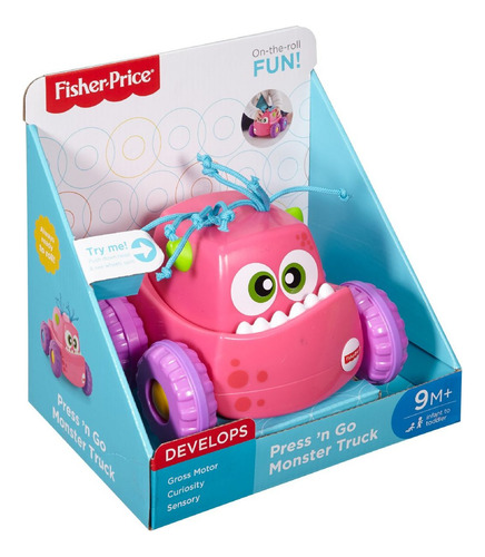 Fisher-price Camión Monstruo Presiona Y Persigue