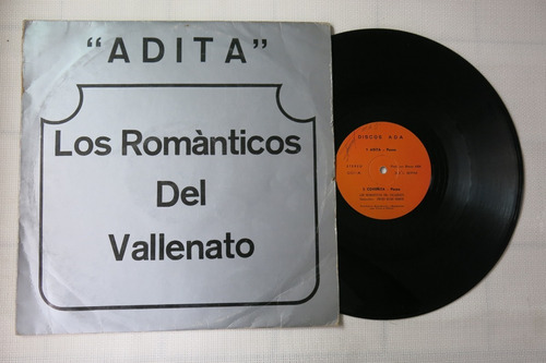Vinyl Vinilo Lp Acetato Los Romanticos Del Vallenato Adita 