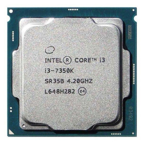 Procesador gamer Intel Core i3-7350K BX80677I37350K  de 2 núcleos y  4.2GHz de frecuencia con gráfica integrada