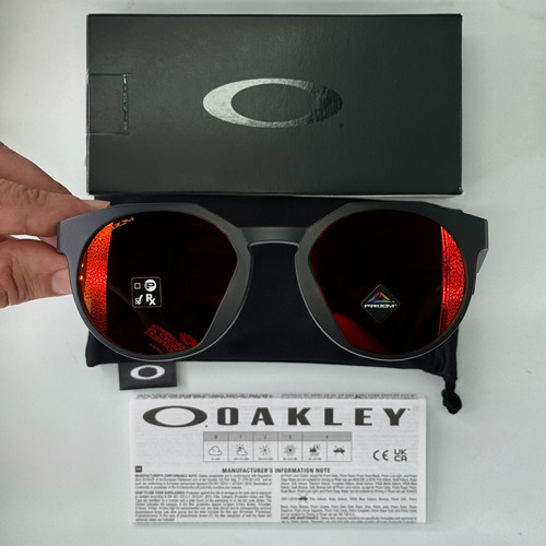 Oakley Hstn Carbon Frame Prizm Ruby Grey Lens, 100% Original