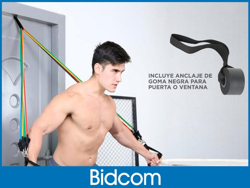 Set Kit De 5 Bandas Elasticas Profesional Latex Ejercicio