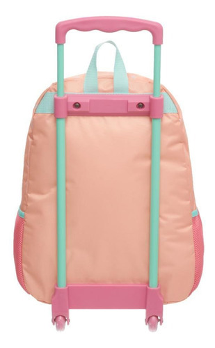 Mochila De Carrinho G Lancheira Pack Me Little Cute Cor Salmão