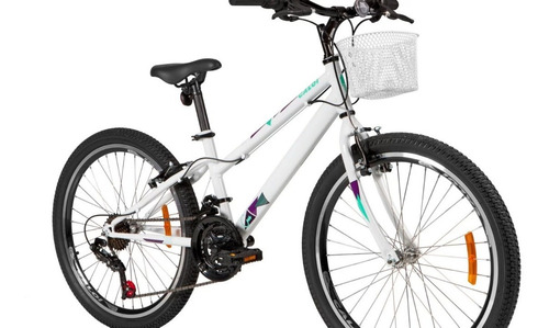 Imagem 3 de 5 de Bicicleta Bike Caloi Ceci Aro 24 Branca Feminina Lazer
