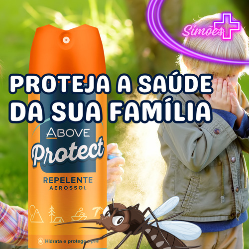 Repelente De Insetos Above Protect 150ml Contra Dengue 6 Un
