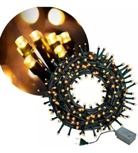 Guirnalda Luces Exterior Luces Led Navidad 100l C/sonido