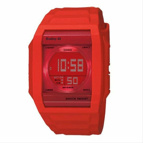 Reloj Mujer Casio Digital Red Dial Resin Baby-g Waterproof B